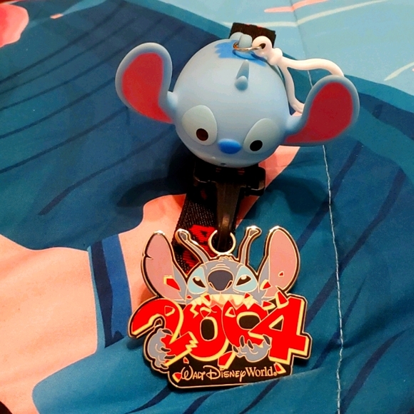 Disney Other - Disney Stitch Lanyard and Keychain